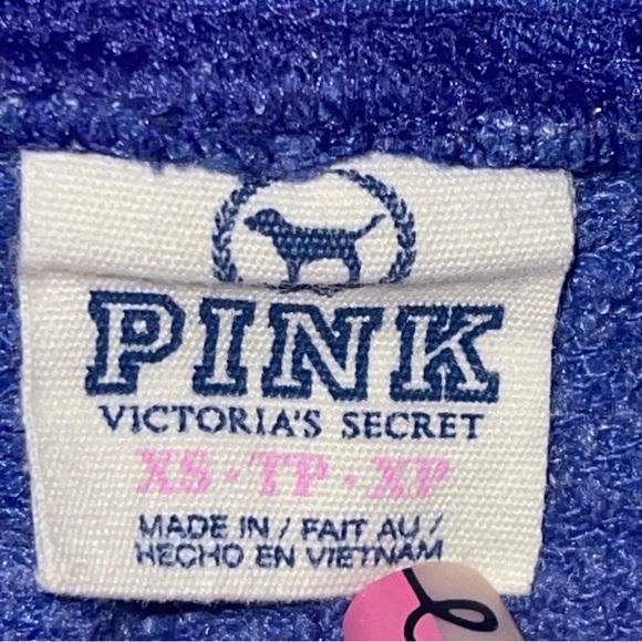 SOLD on eBay!! Pink Victoria's Secret RoyalBlue Logo Love Pink Capri Size:XS - Picture 7 of 13